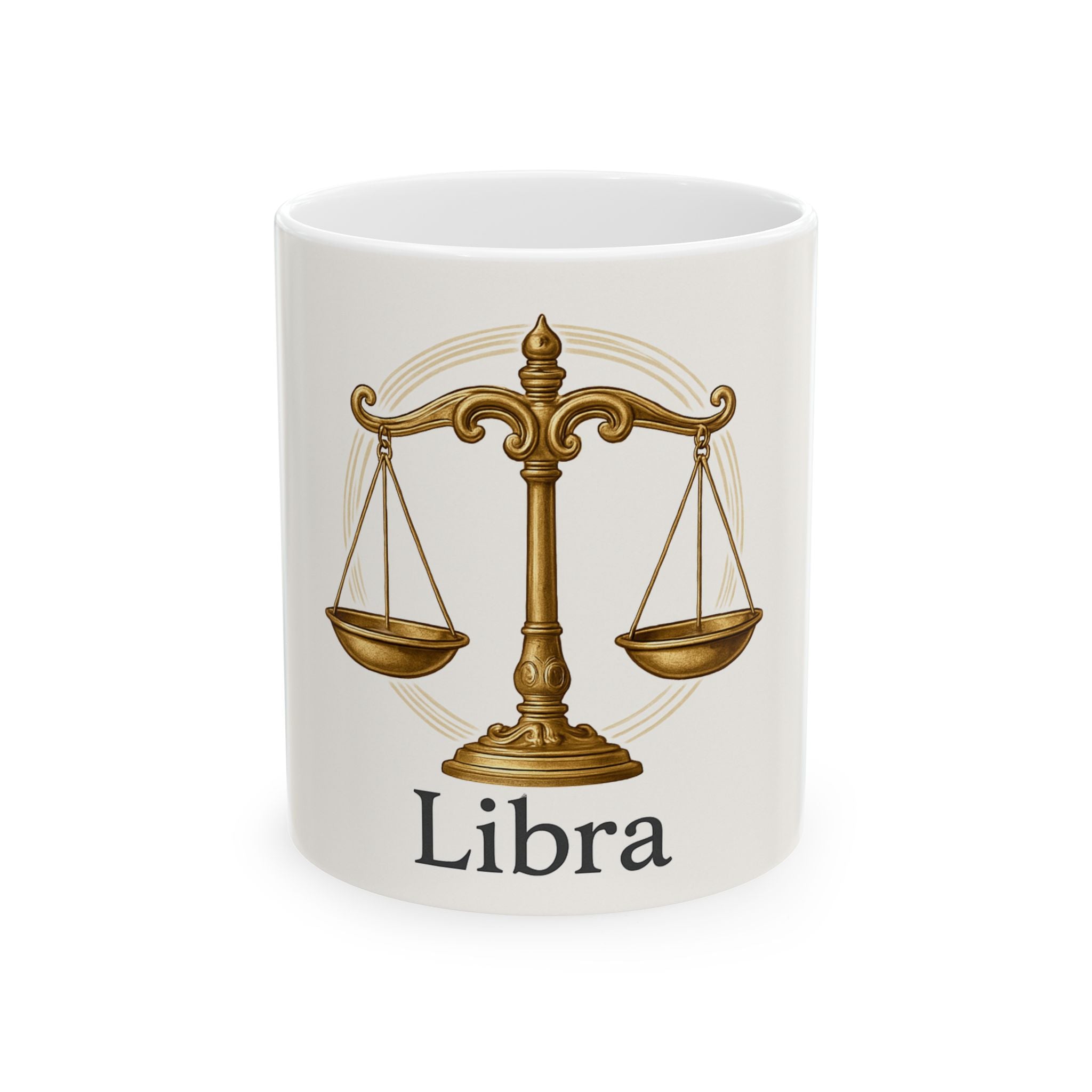 Libra Zodiac Ceramic Mug | Astrology Gift for Star Sign Lovers | 11oz & 15oz | Coffee Cup for Birthdays & Celebrations