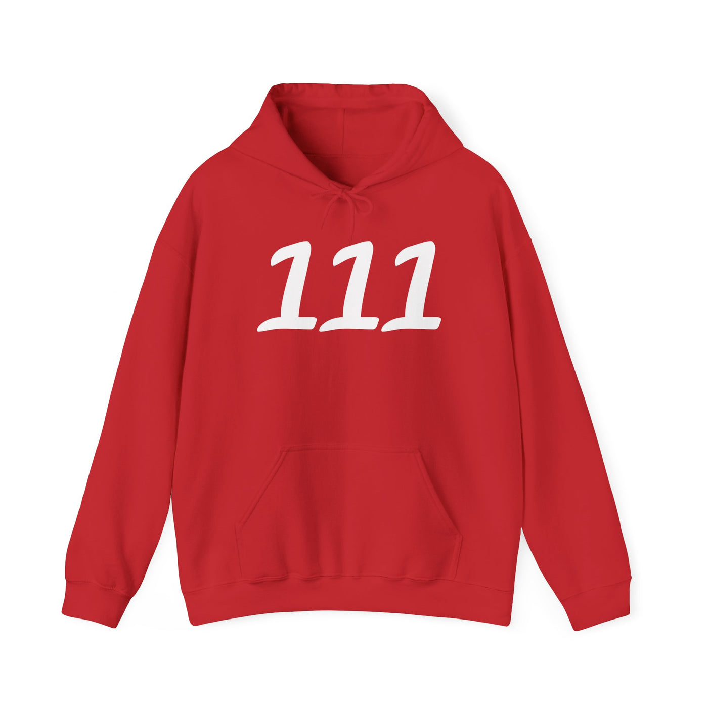 Minimalist Hoodie with 111 Design, Unisex Sweatshirt, Casual Style, Gift Idea for Friends, Cozy Layering Piece, Trendy Streetwear