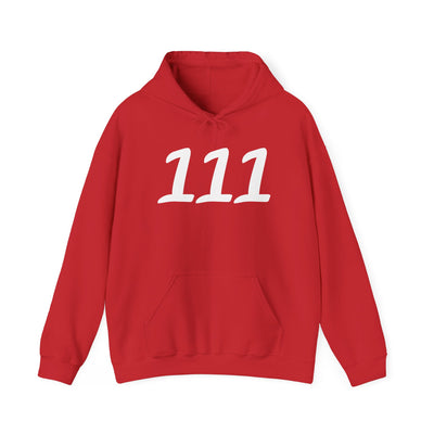 Minimalist Hoodie with 111 Design, Unisex Sweatshirt, Casual Style, Gift Idea for Friends, Cozy Layering Piece, Trendy Streetwear