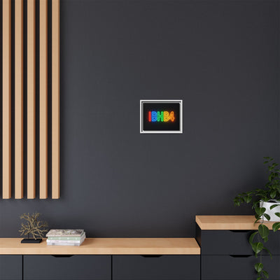 Colorful Neon Wall Art - Modern Matte Canvas, Framed Art Print, Home Decor, Unique Gift, Vibrant Statement Piece, Birthday, Celebration