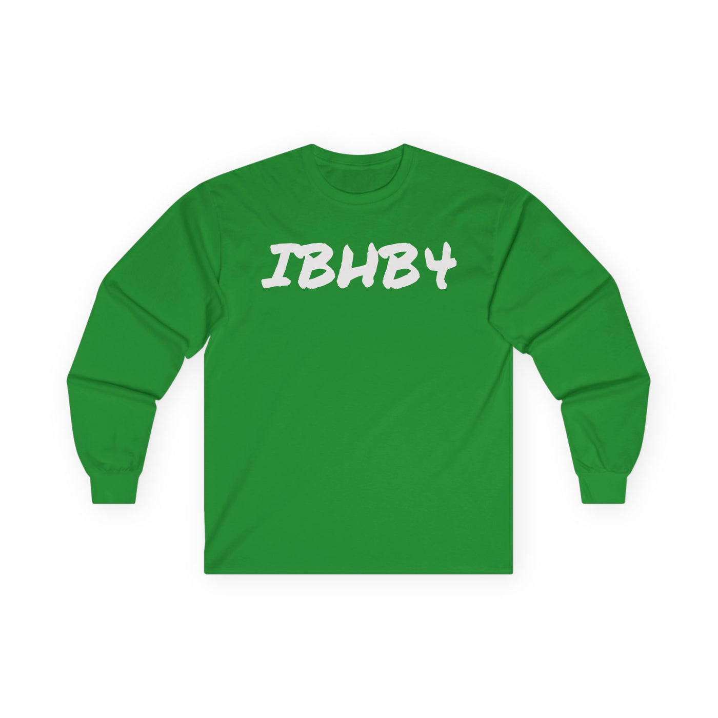 Unisex Ultra Cotton Long Sleeve Tee - 'IBHB4' Graphic Tee with Hand Design