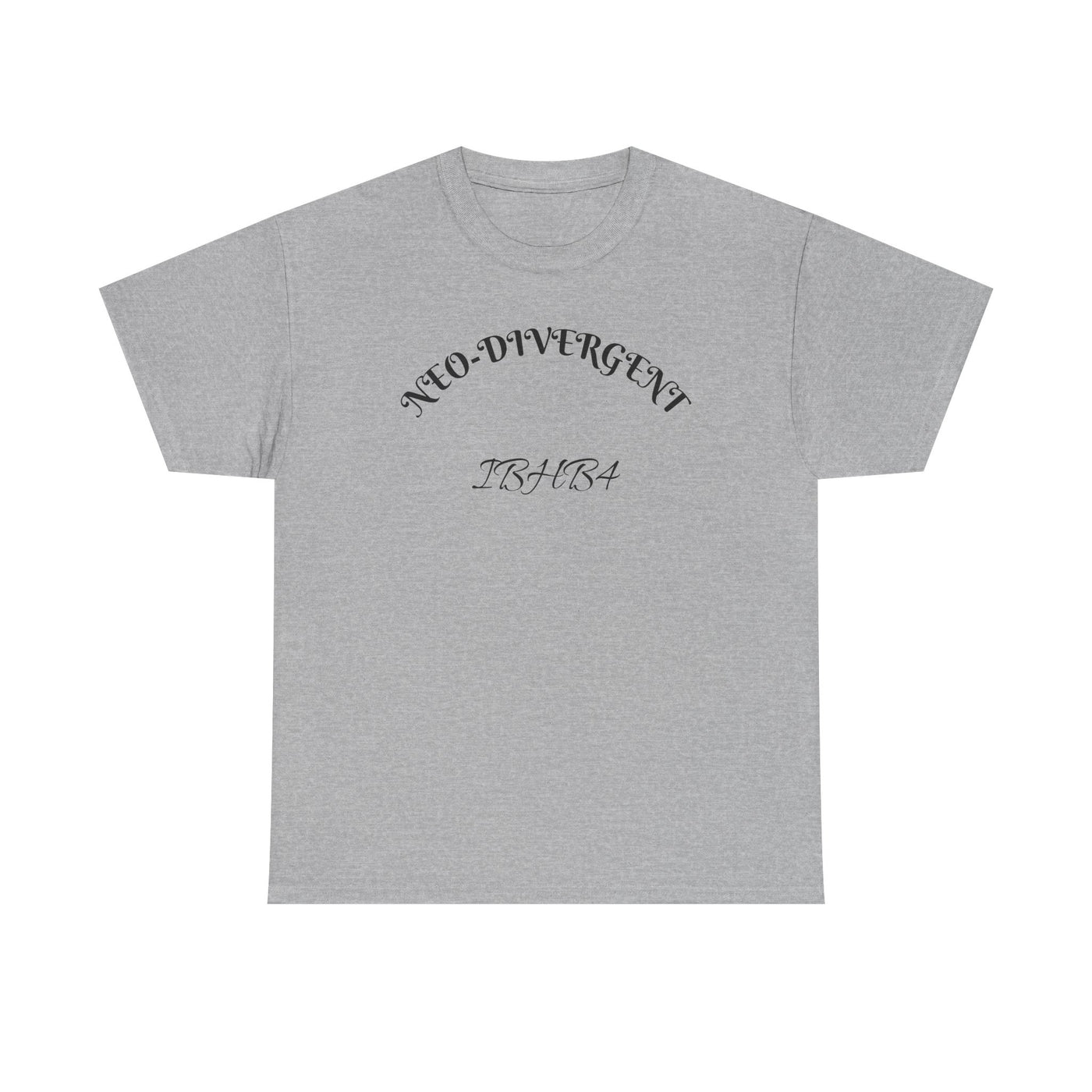 Neo-Divergent Unisex Heavy Cotton Tee, Casual Wear, Urban Fashion, Gift for Friends, Trendy Streetwear, Graphic Tee