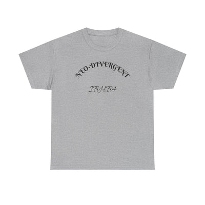 Neo-Divergent Unisex Heavy Cotton Tee, Casual Wear, Urban Fashion, Gift for Friends, Trendy Streetwear, Graphic Tee