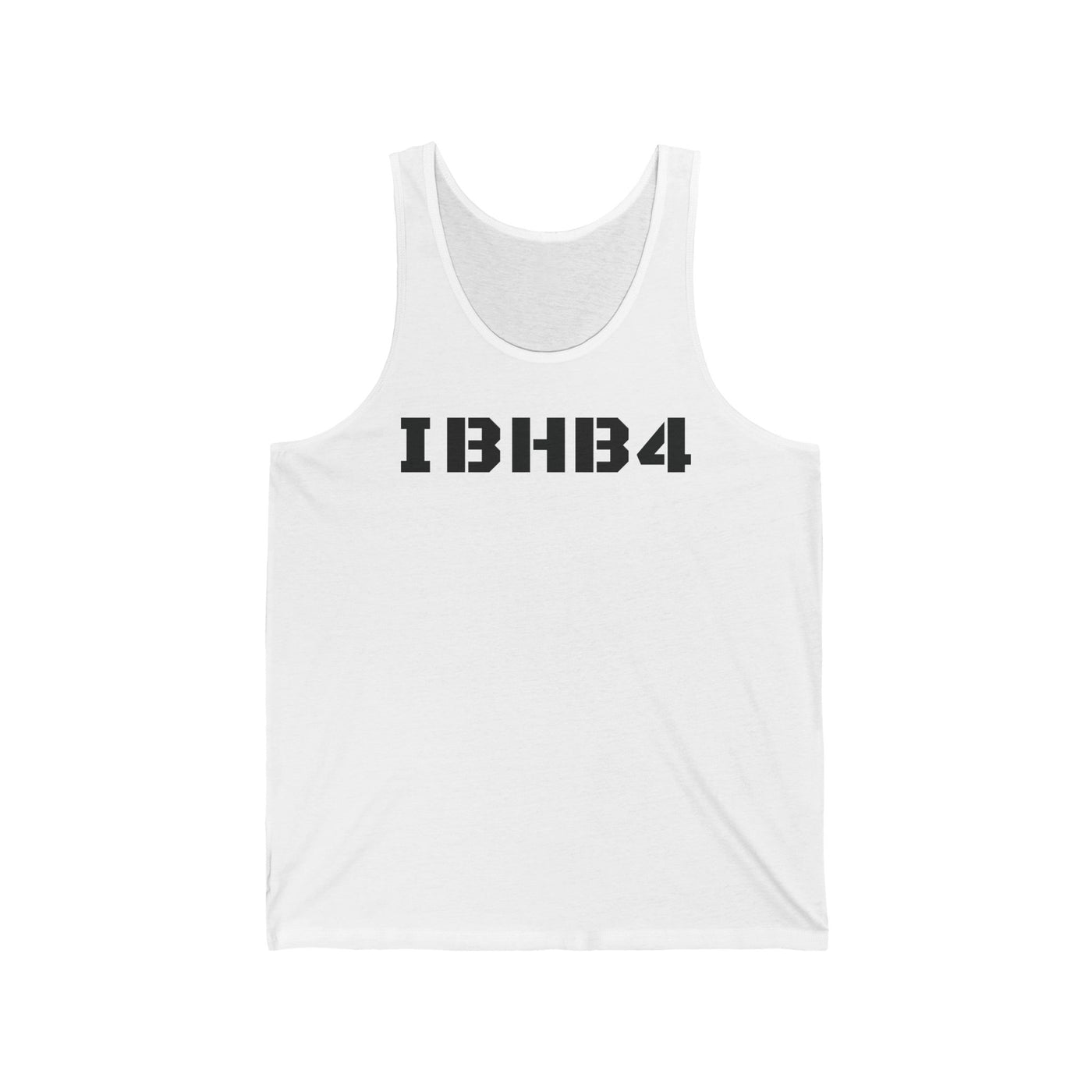 IBHB4 Unisex Jersey Tank - Casual Statement Tank Top for Everyday Wear