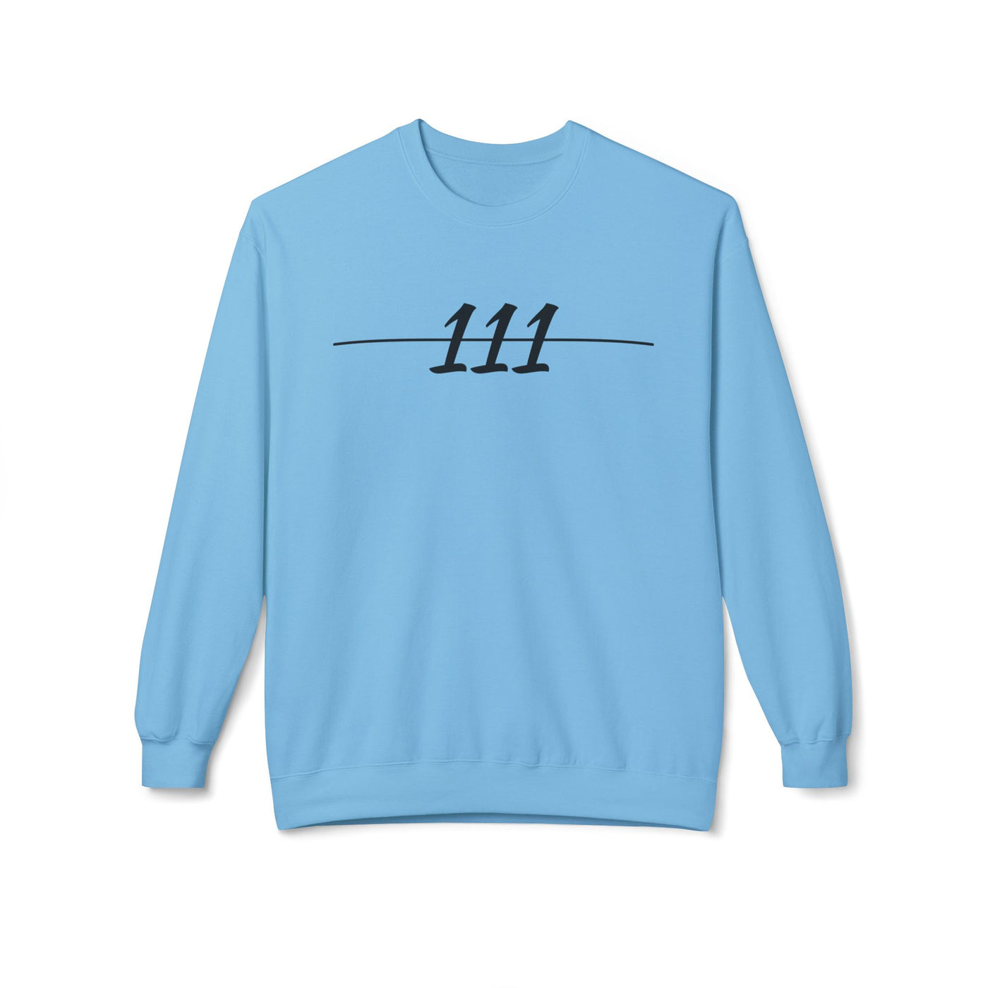 Unisex Crewneck Sweatshirt - '111' Front & 'INTUITION' Back Design