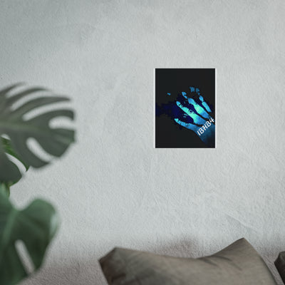 Contemporary Fine Art Poster - Unique Handprint Design for Home Decor
