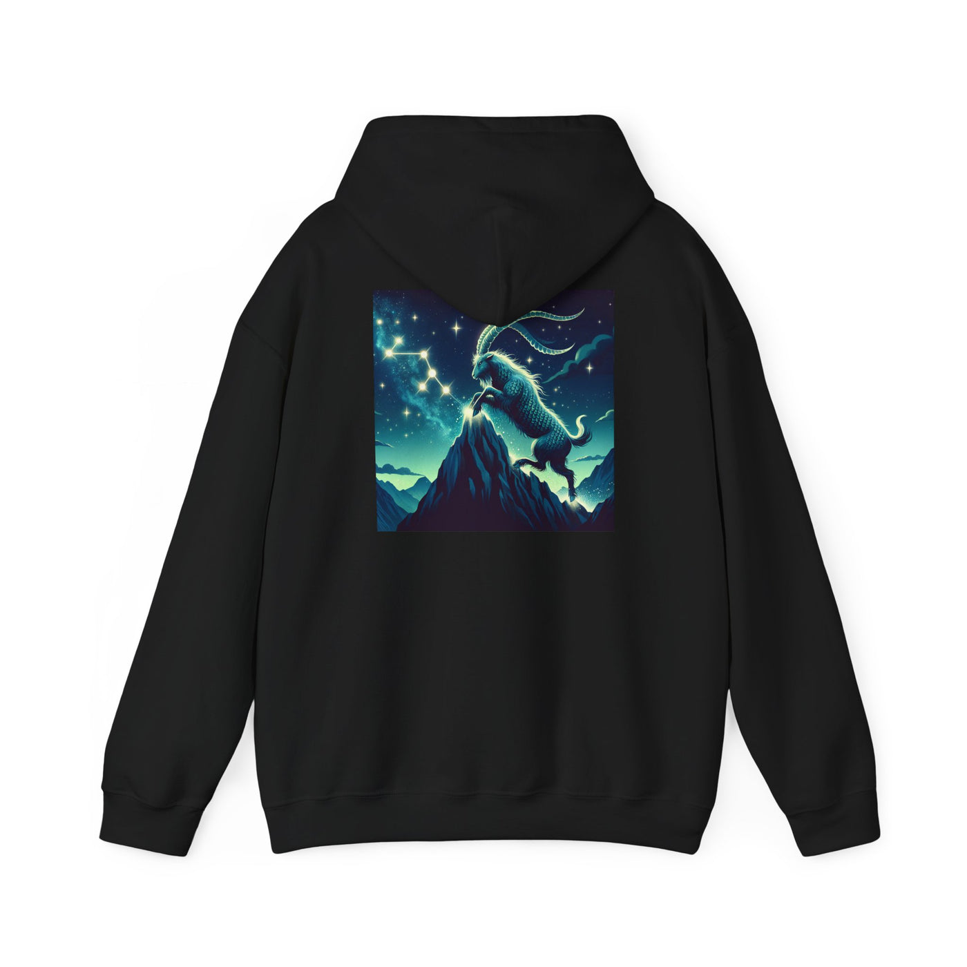 Capricorn Man Zodiac Hoodie - Unisex Heavy Blend Sweatshirt with Constellation Design