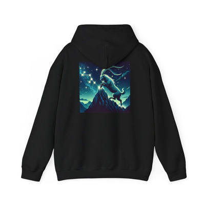 Capricorn Man Zodiac Hoodie - Unisex Heavy Blend Sweatshirt with Constellation Design