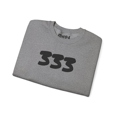 Unisex Heavy Blend Crewneck Sweatshirt with 333 Graphic - Cozy, Trendy Streetwear