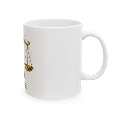 Libra Zodiac Ceramic Mug | Astrology Gift for Star Sign Lovers | 11oz & 15oz | Coffee Cup for Birthdays & Celebrations