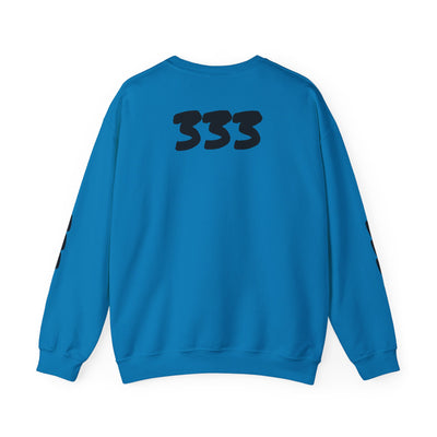 Unisex Heavy Blend Crewneck Sweatshirt with 333 Graphic - Cozy, Trendy Streetwear