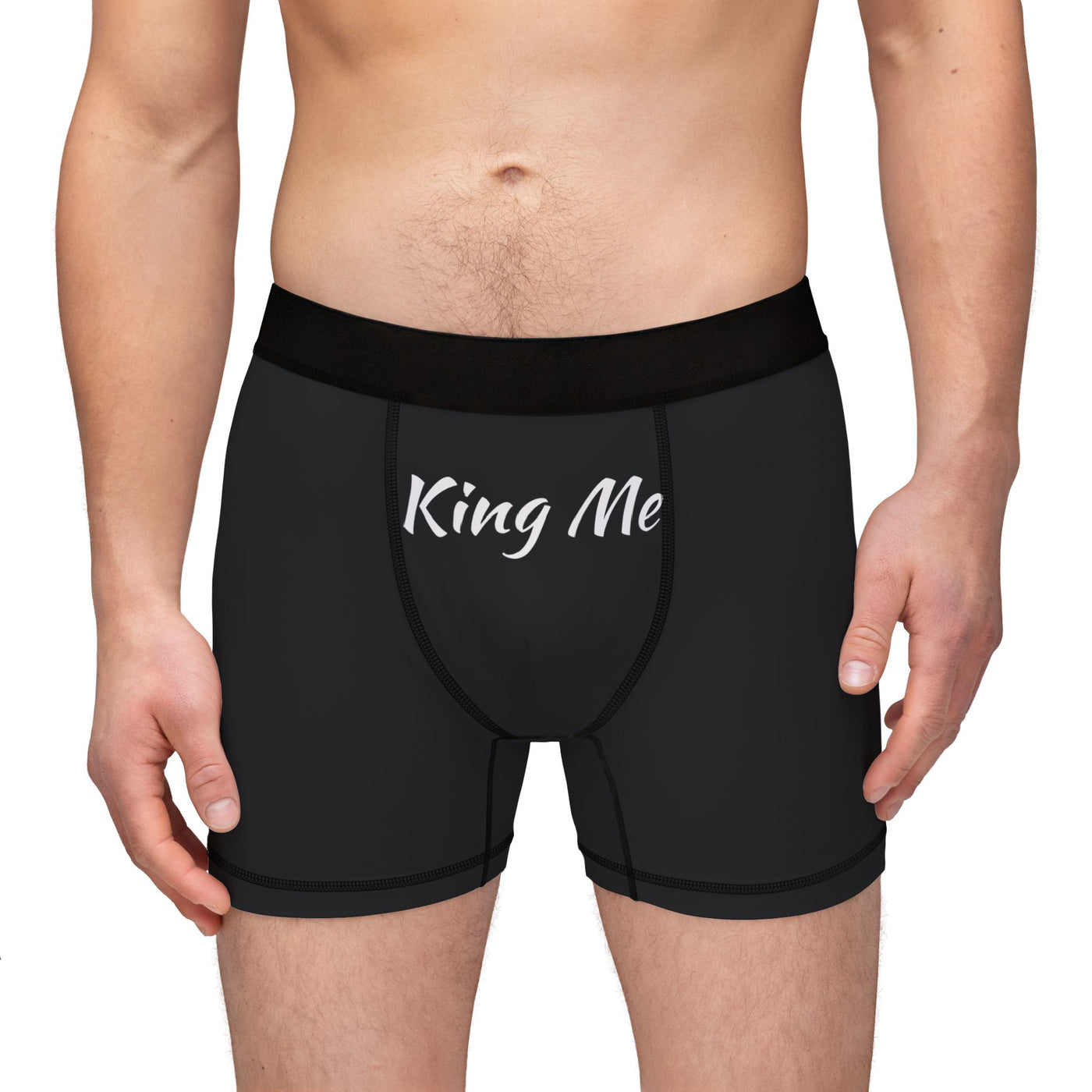 Men's Boxers - 'King Me' Graphic Underwear for Comfort and Style