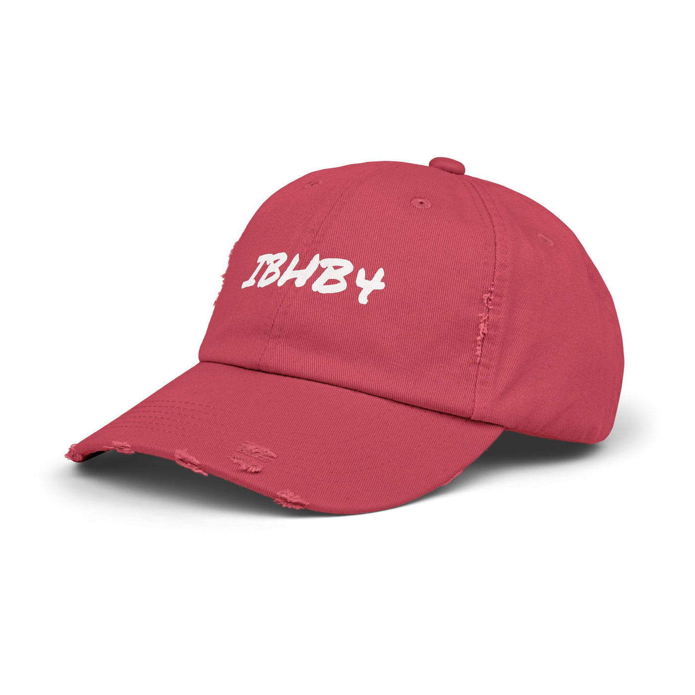 Unisex Distressed Cap with IBHB4 Design - Trendy Casual Headwear