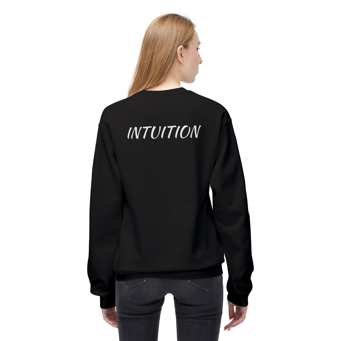 Unisex Crewneck Sweatshirt - '111' Front & 'INTUITION' Back Design