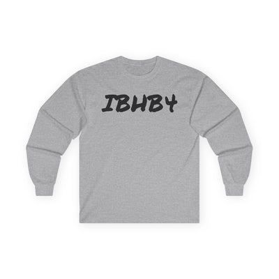 Unisex Ultra Cotton Long Sleeve Tee - 'IBHB4' Graphic Tee with Hand Design