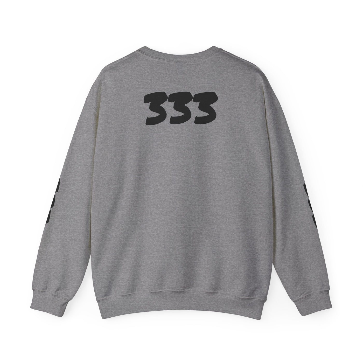 Unisex Heavy Blend Crewneck Sweatshirt with 333 Graphic - Cozy, Trendy Streetwear