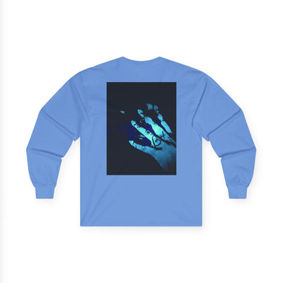 Unisex Ultra Cotton Long Sleeve Tee - 'IBHB4' Graphic Tee with Hand Design