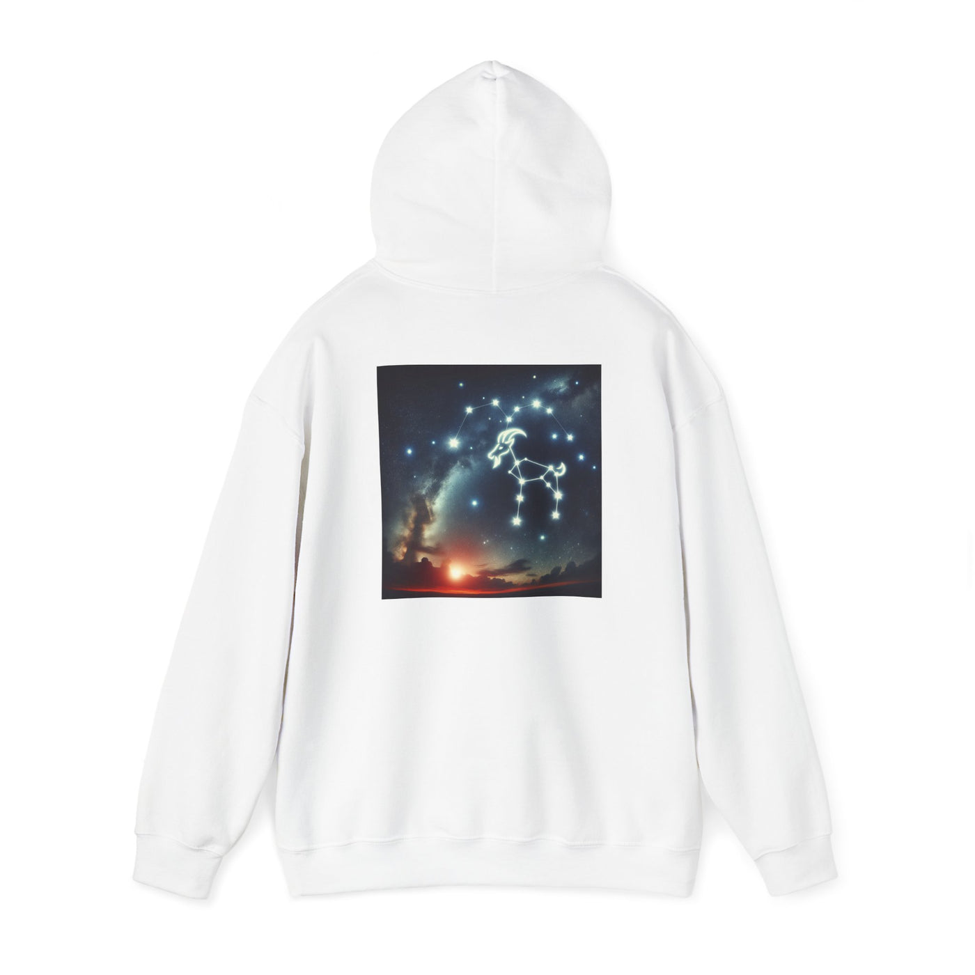 Capricorn Man Zodiac Hoodie - Unisex Heavy Blend Sweatshirt with Constellation Design