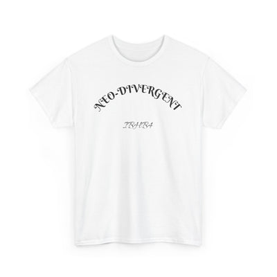 Neo-Divergent Unisex Heavy Cotton Tee, Casual Wear, Urban Fashion, Gift for Friends, Trendy Streetwear, Graphic Tee
