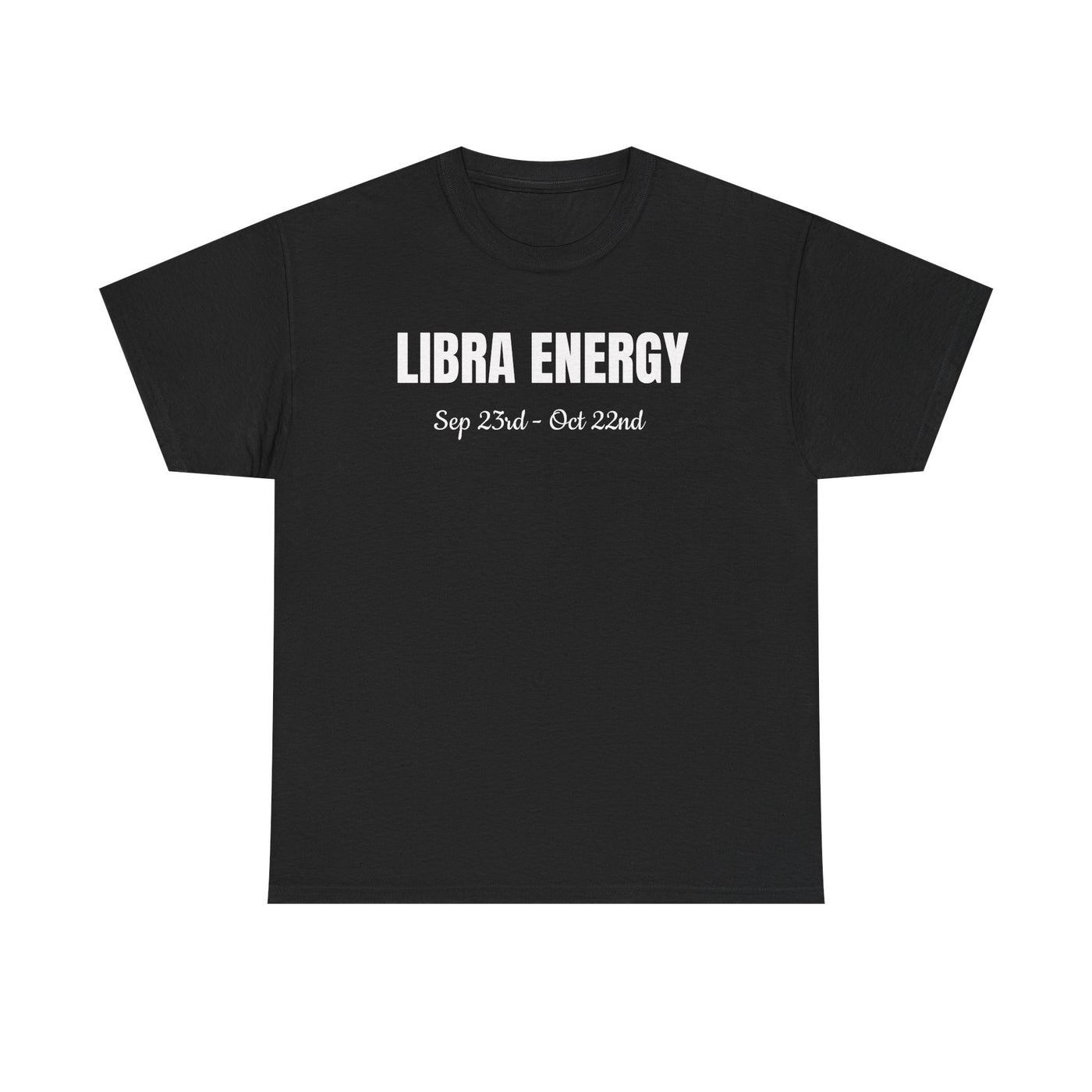 Libra Energy Unisex Heavy Cotton Tee | Astrology T-Shirt | Zodiac Sign Gift | Birthday Party Apparel | Horoscope Tee