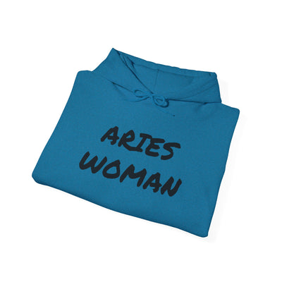 Aries Woman Hoodie - Astrology Inspired Heavy Blend Sweatshirt