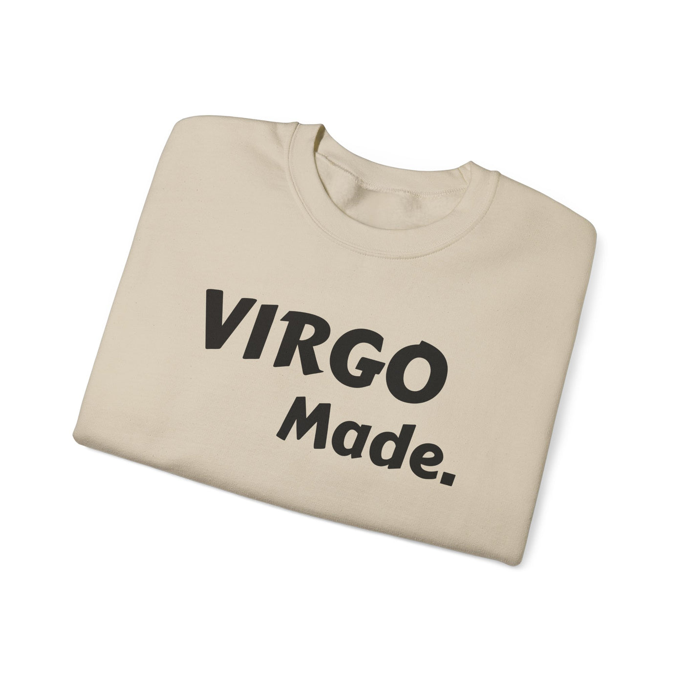 Virgo Made Unisex Heavy Blend Crewneck Sweatshirt, Cozy Sweatshirt, Astrology Gift, Virgo Birthday Apparel, Casual Wear, Zodiac Style
