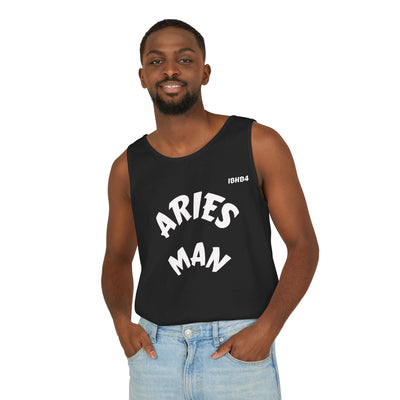Aries Man Tank Top - Gift for Zodiac Lovers, Birth Month Celebrations, Astrology Apparel, Casual Wear, Unisex Clothing