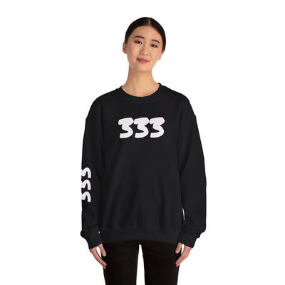 Unisex Heavy Blend Crewneck Sweatshirt with 333 Graphic - Cozy, Trendy Streetwear