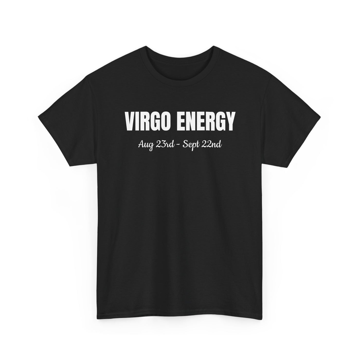 Virgo Energy Unisex Heavy Cotton Tee | Astrology T-Shirt | Zodiac Sign Gift | Birthday Party Apparel | Horoscope Tee