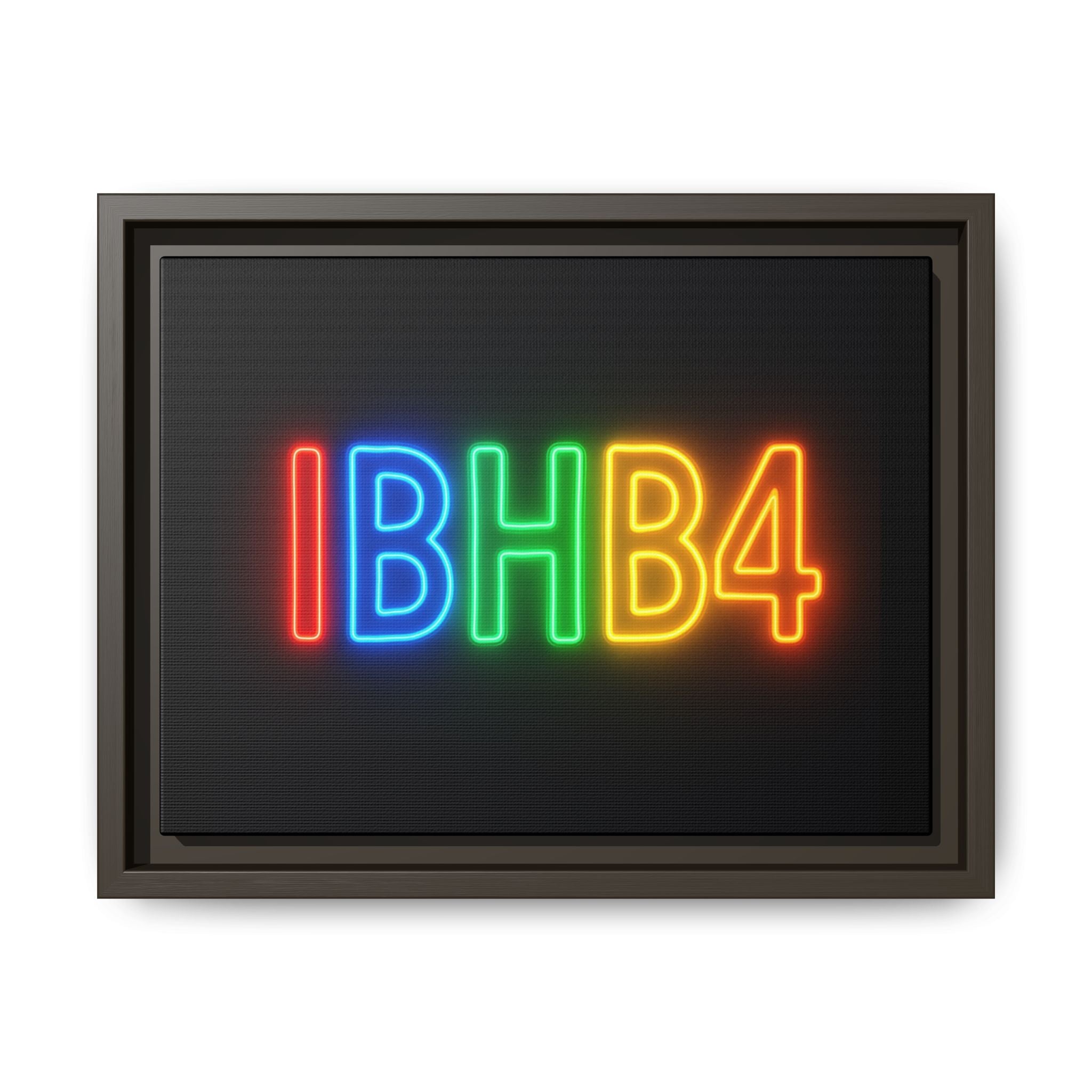 Colorful Neon Wall Art - Modern Matte Canvas, Framed Art Print, Home Decor, Unique Gift, Vibrant Statement Piece, Birthday, Celebration