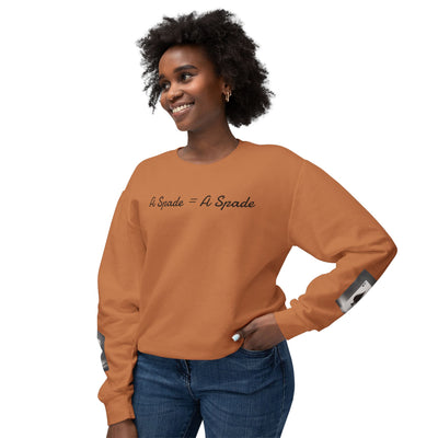 Unisex Crewneck Sweatshirt - 'A Spade = A Spade' Design