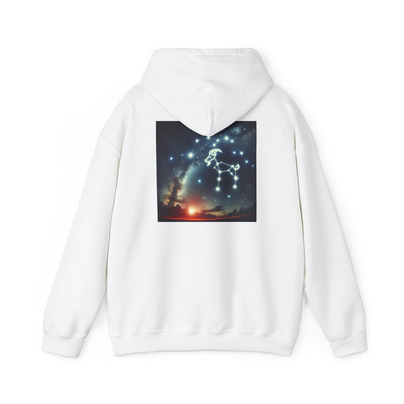 Capricorn Man Zodiac Hoodie - Unisex Heavy Blend Sweatshirt with Constellation Design