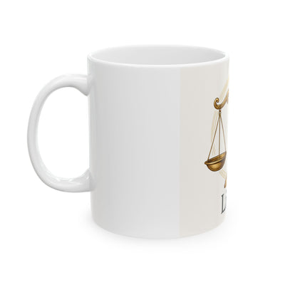 Libra Zodiac Ceramic Mug | Astrology Gift for Star Sign Lovers | 11oz & 15oz | Coffee Cup for Birthdays & Celebrations