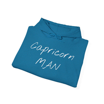 Capricorn Man Zodiac Hoodie - Unisex Heavy Blend Sweatshirt with Constellation Design
