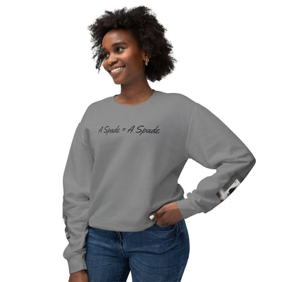 Unisex Crewneck Sweatshirt - 'A Spade = A Spade' Design