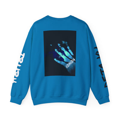 Futuristic Handprint Crewneck Sweatshirt - Unisex Heavy Blend™