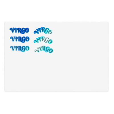 Personalized Virgo Sticker Sheets, Zodiac Art, Custom Astrology Decor, Scrapbooking Stickers, Planner Accessories