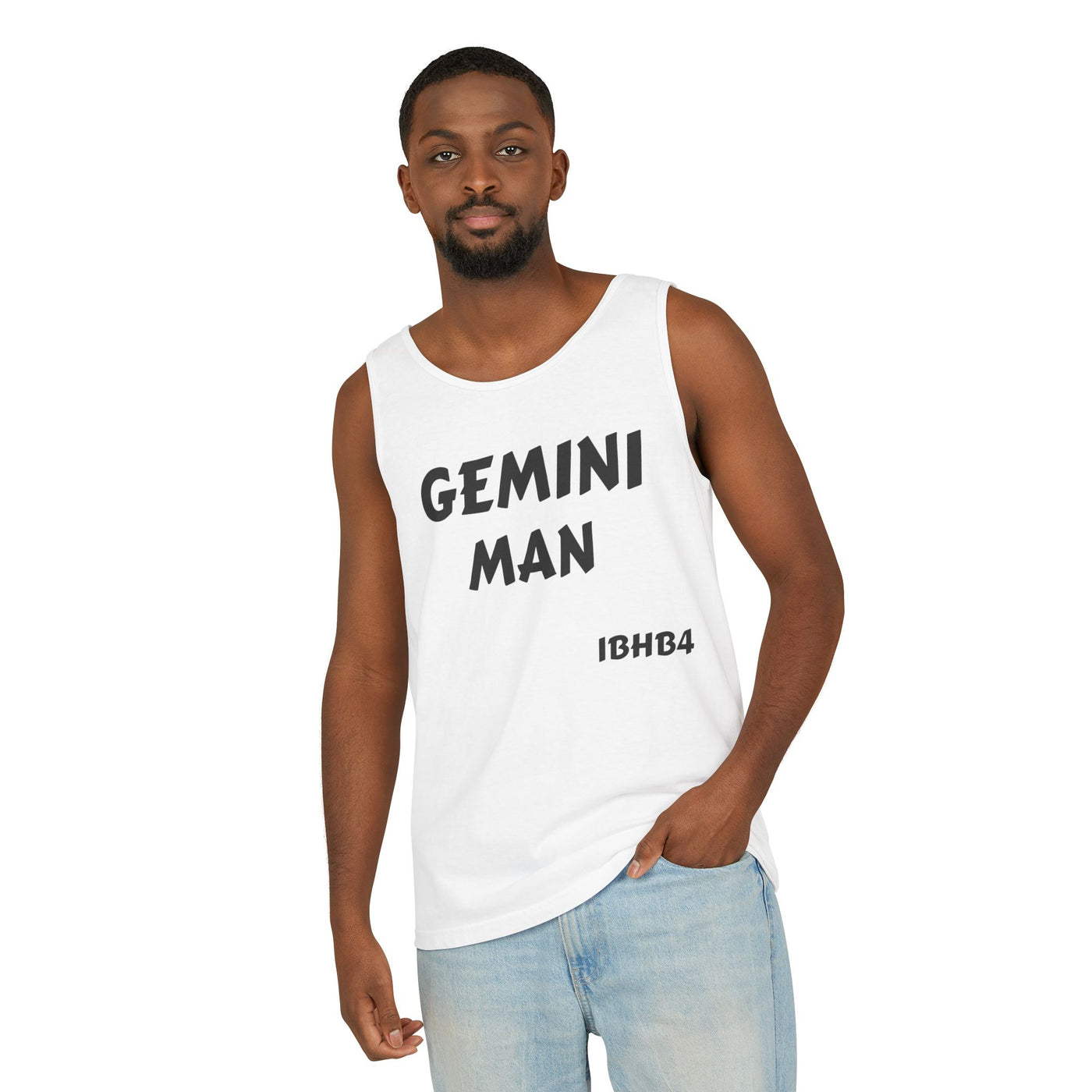 Gemini Man Tank Top, Zodiac Apparel, Gift for Gemini, Astrology Clothing, Fun Summer Top, Unisex Graphic Tee